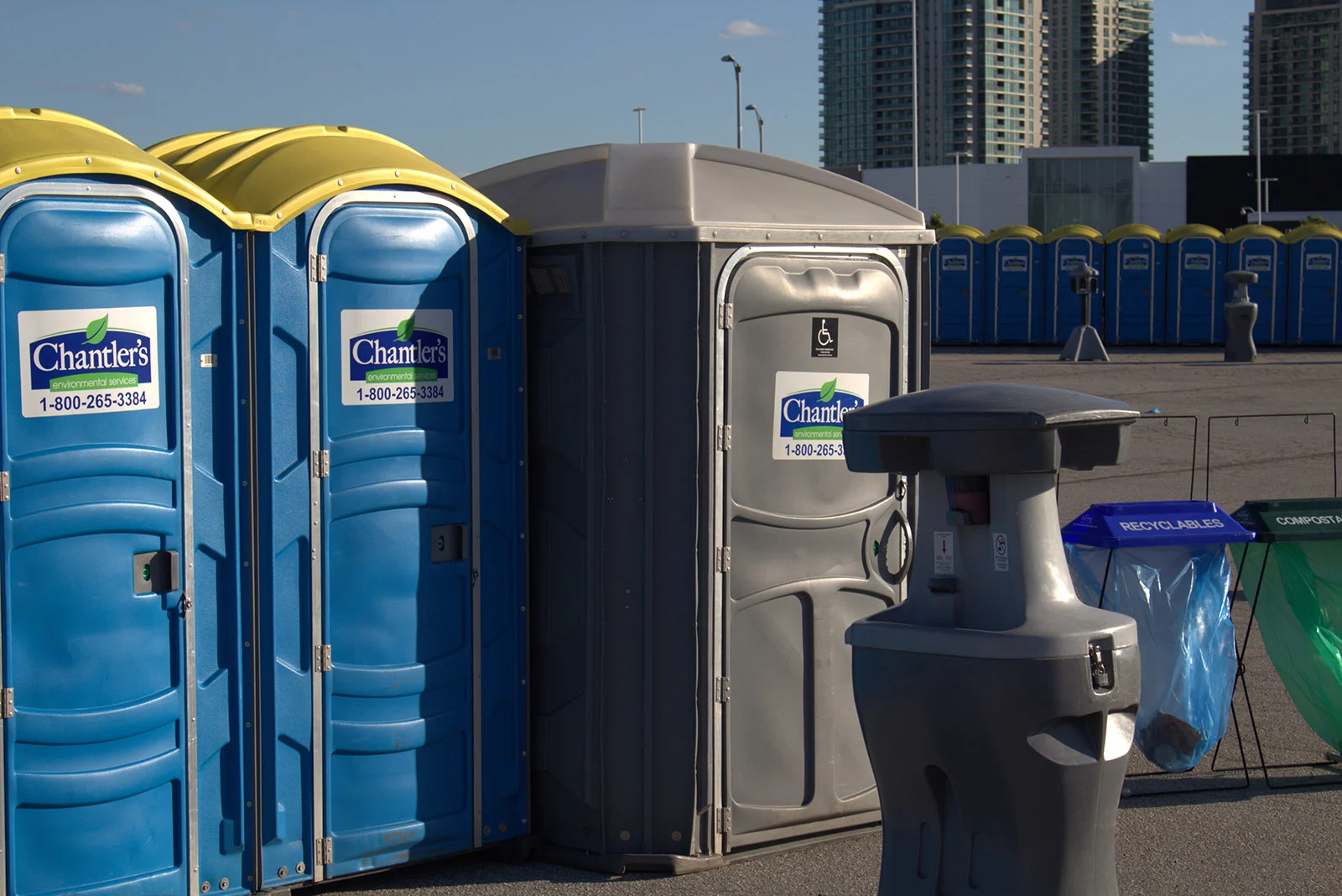 Chantler's clean portable toilets and luxury restroom trailers ready for delivery across Toronto and the GTA