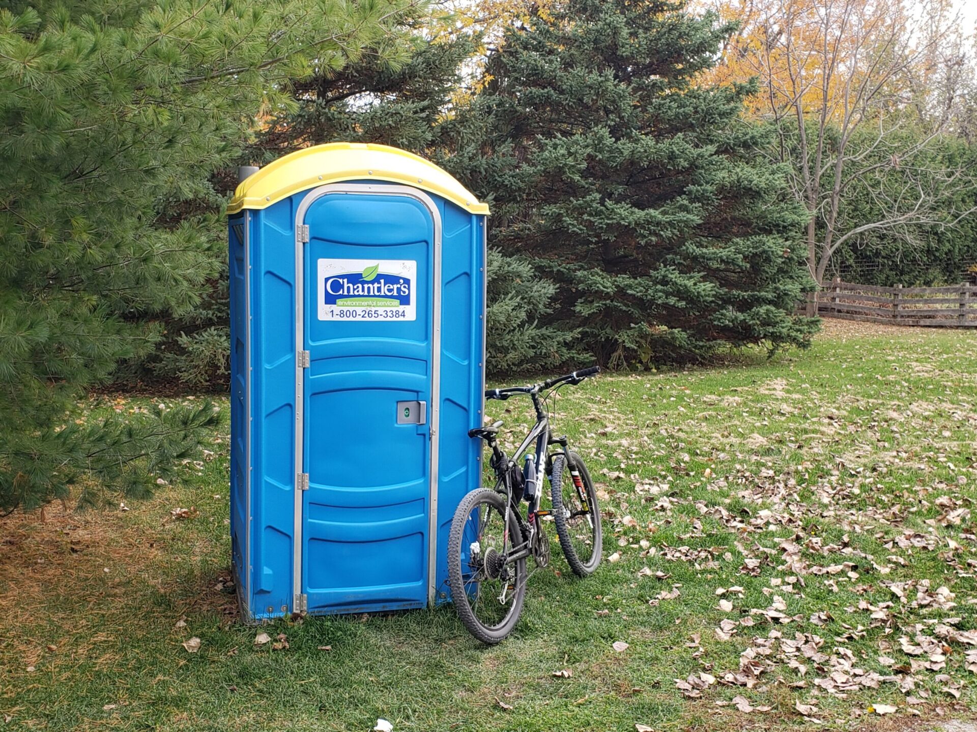 Chantler's long-term portable toilet serviced on schedule at an Ontario park, GTA seasonal rentals