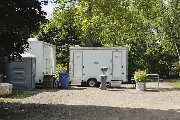 Farms & agritourism portable trailer toilet Chantlers Environmental Services