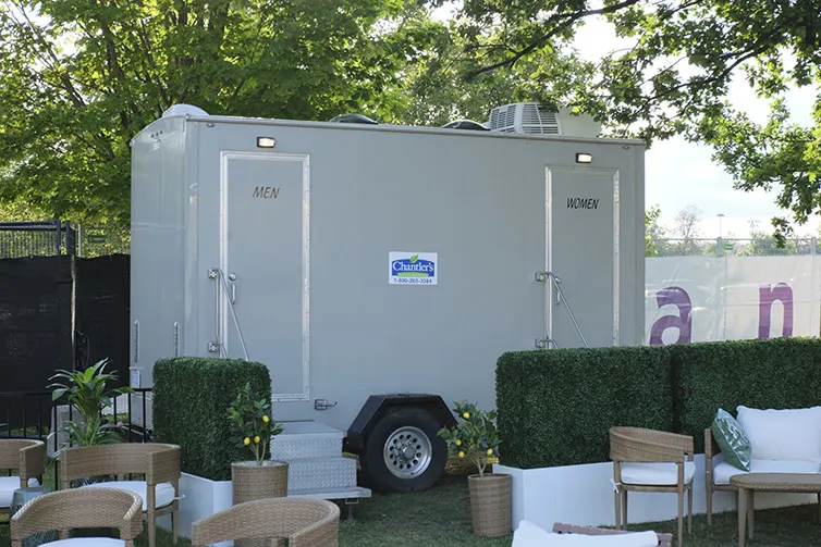 Toronto luxury portable toilet rental real estate sales offices Chantlers Environmental Services